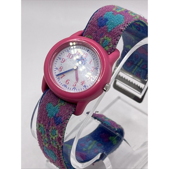 Timex Time Machines Kids‎ Watch Elastic Band Pink Case T89001- New Battery - Picture 3 of 6